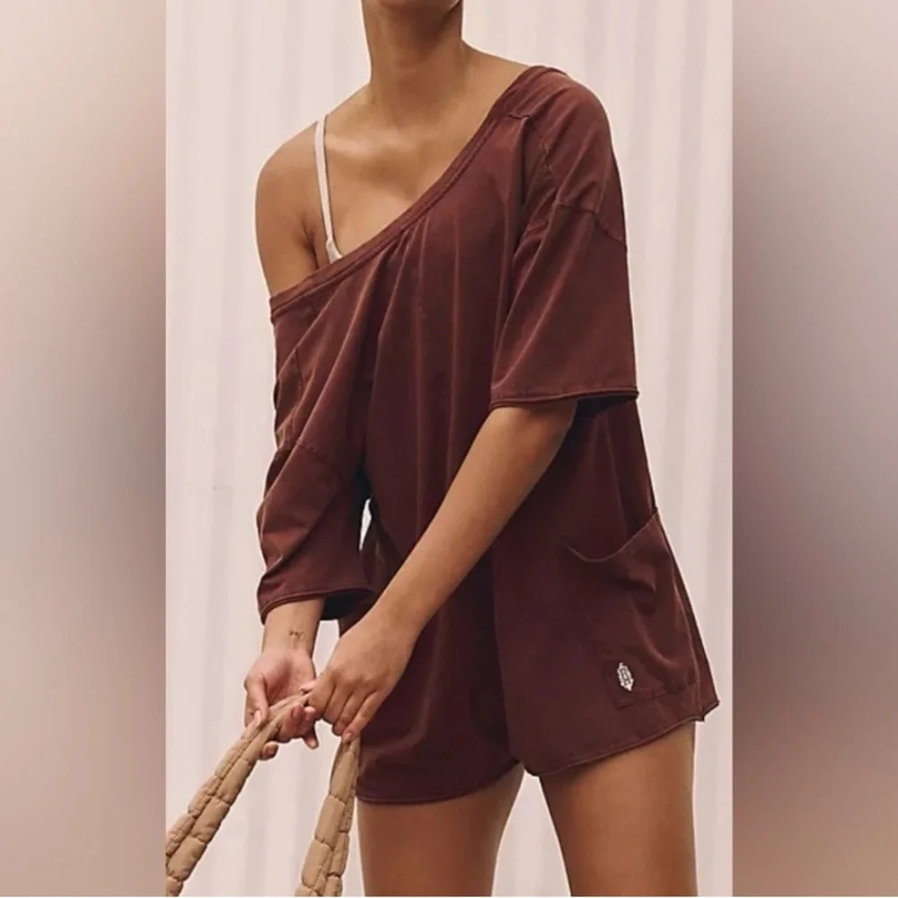 Free People Movement Hot Shot Tee Romper - Picture 3 of 16